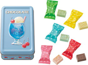 メリーチョコレート はじけるキャンディチョコレート。 アソートメント缶(ミニ)