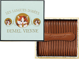 【オーストリア】 デメル ソリッドチョコ猫ラベル ミルク