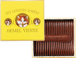 【オーストリア】 デメル ソリッドチョコ猫ラベル スウィート