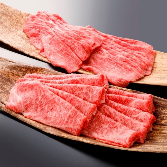 ［販売期間3/7～12］【京阪の精肉5周年】《国産黒毛和牛》しゃぶしゃぶ用(ロース)(モモ)各500ｇ