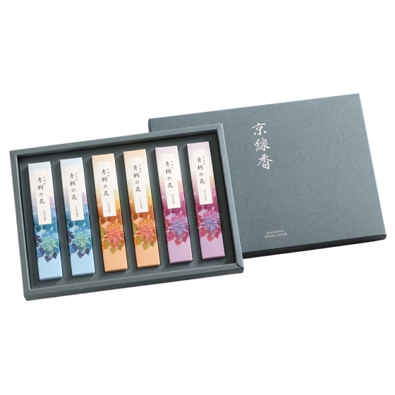 京線香 青桐の花 3種 詰合せ 紙箱