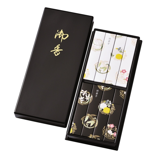 京線香 四君子 塗箱入 4種入 各2箱