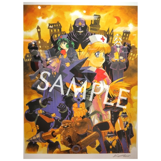 サイン入り複製原画 快傑！蒸気探偵団A