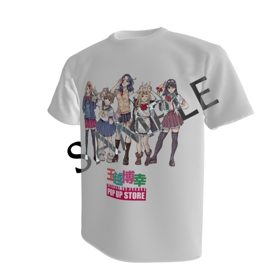 描きおろしタマコシガールズTシャツ白