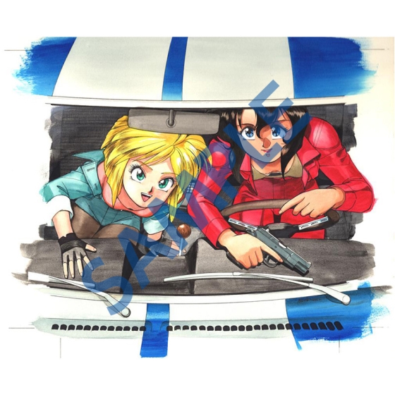 肉筆サイン入り複製原画　ラリー&メイB