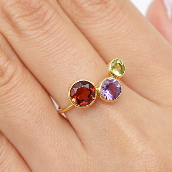 K18 マルチストーン リング - 京阪百貨店オンラインストア