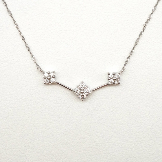 Pt/K18WG ダイヤモンド ペンダント