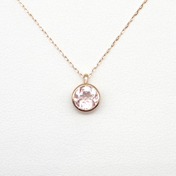 K18PG モルガナイト ペンダント