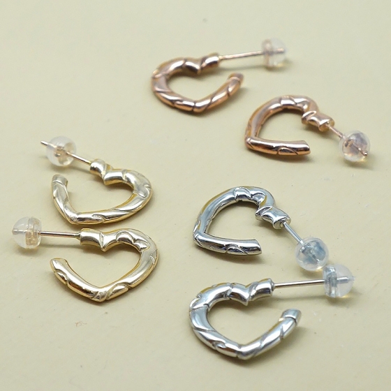 K10/Pt ハート ピアス