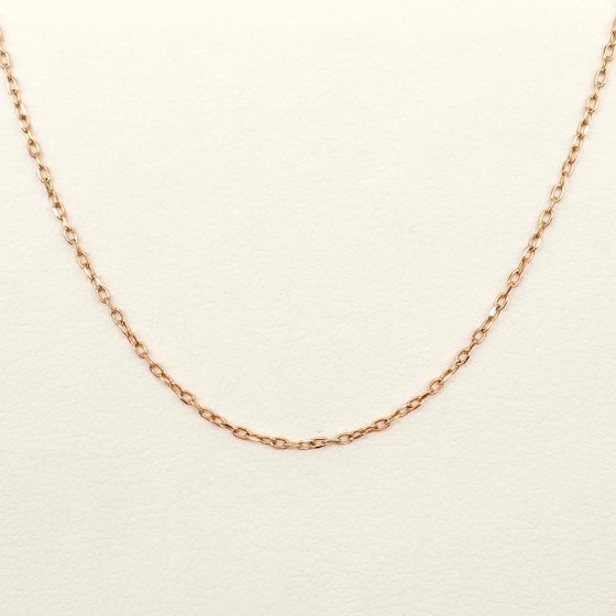 K18PG カットアズキチェーン