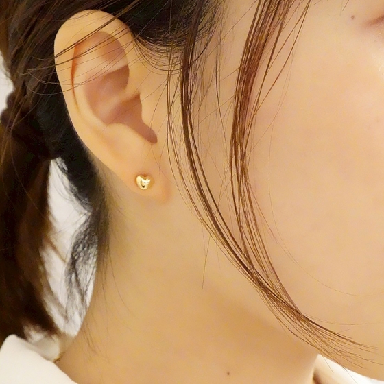 K18 ハートピアス 5mm - 京阪百貨店オンラインストア