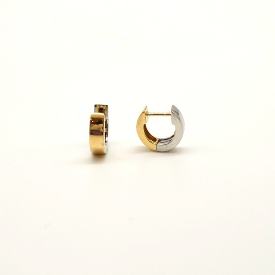 K18/Pt コンビフープピアス