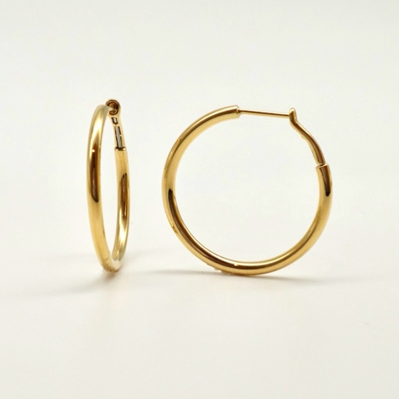 K18 フープピアス