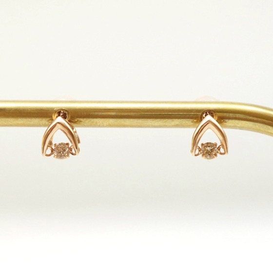 K18PG ダイヤモンドピアス