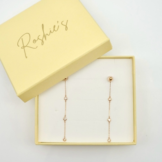 K18PG ダイヤモンドチェーンピアス - 京阪百貨店オンラインストア