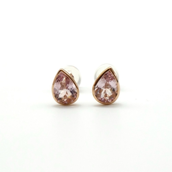 K18PG モルガナイト ピアス