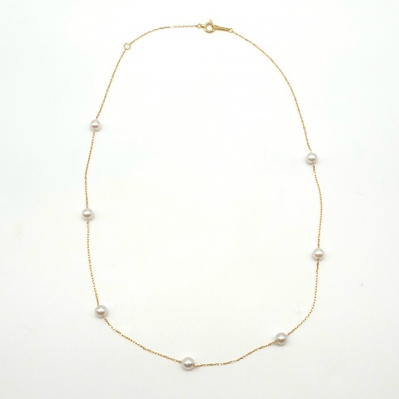K18 あこやパールネックレス