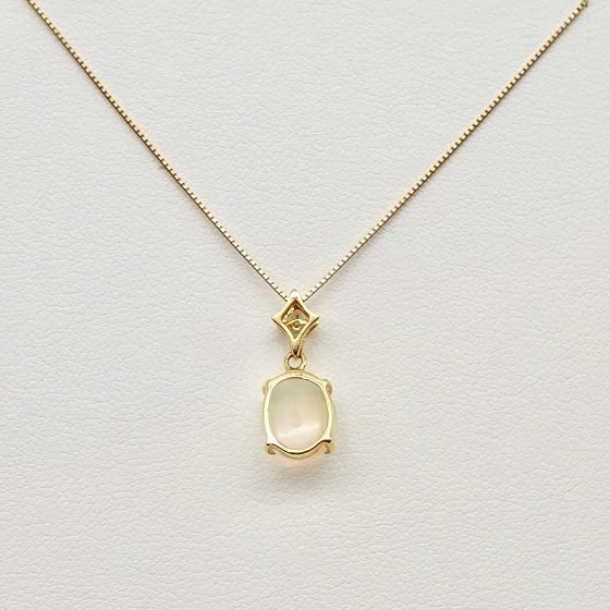 K18 オパール&ダイヤモンド ペンダント - 京阪百貨店オンラインストア