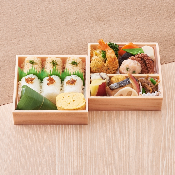 上方二段弁当　なにわ百景