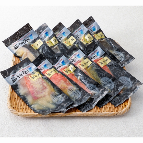 ＜お届け専用＞大商水産　金銀セット(金目鯛・銀だら西京漬)