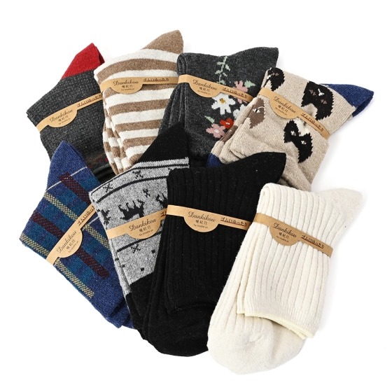 レディスロークルーソックス　A