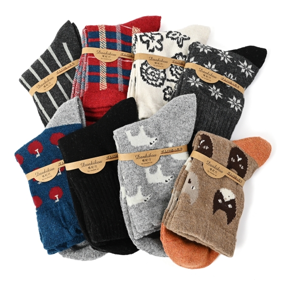 レディスロークルーソックス　B