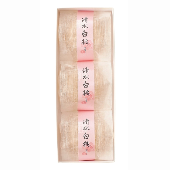 清水白桃ゼリー3個入