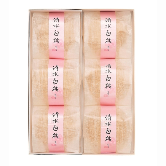 清水白桃ゼリー6個入