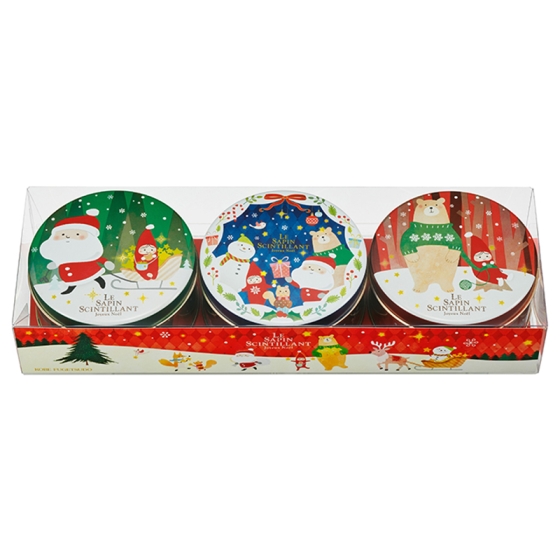 クリスマスミニゴーフル3ｲﾘ（サンタ・クマ・フレンズ）