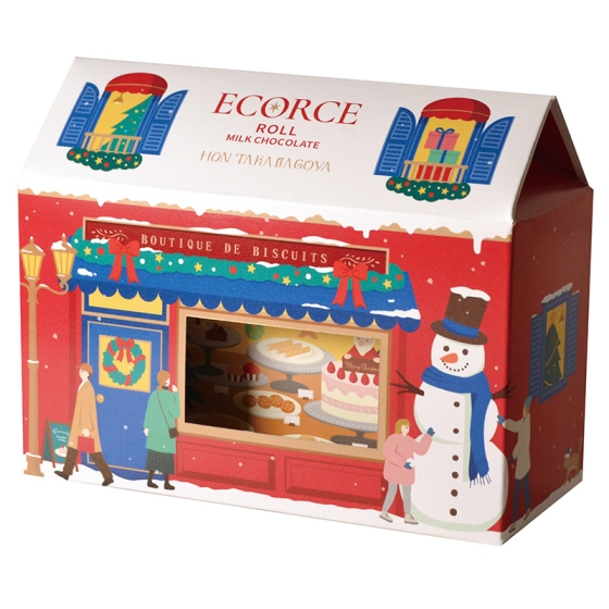 クリスマス・エコルセ（丸型ミルクチョコ）