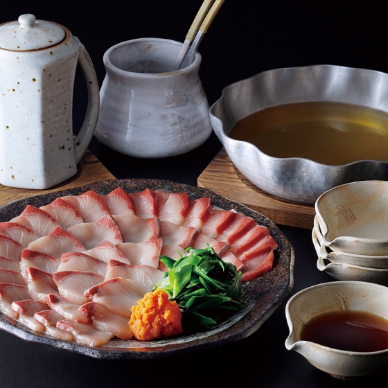 京都 下鴨茶寮 料亭のぶりしゃぶ鍋