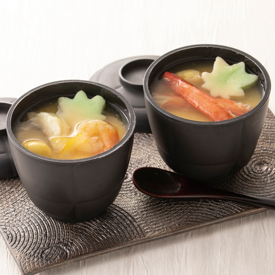 京都 京料理 美濃吉 甘鯛茶碗蒸しと蟹茶碗蒸し