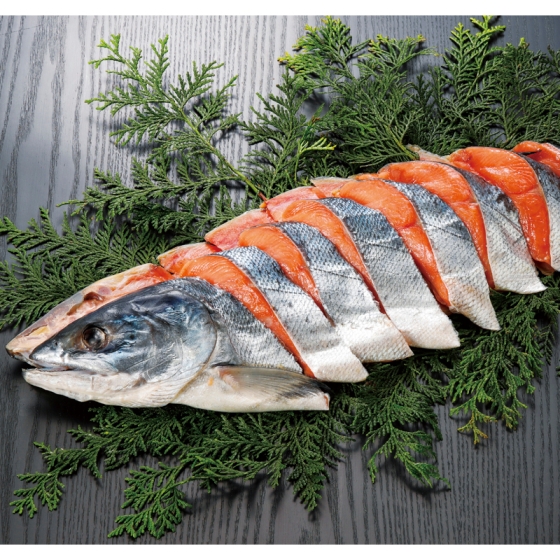 北海道産 塩秋鮭姿切