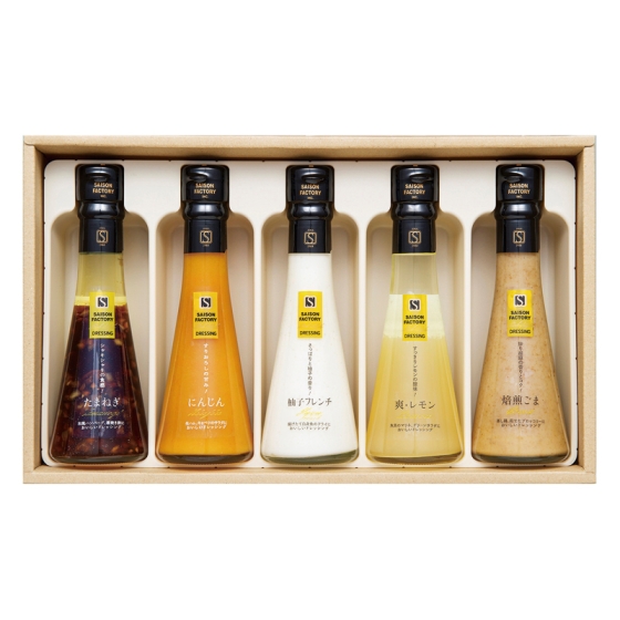 セゾンファクトリー ドレッシング5本詰合せ