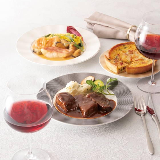 RFFF（ルフフフ） 牛ほほ肉の煮込み＆金目鯛のマリニエールのディナーセット