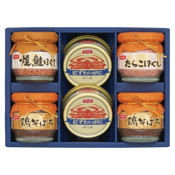 ニッスイ 紅ずわいがに缶詰・瓶詰詰合せ