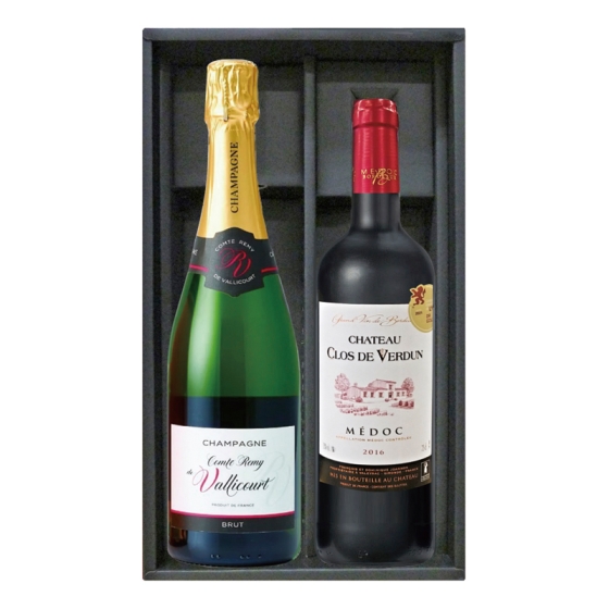 フランス シャンパーニュ＆ボルドー金賞受賞赤ワイン詰合せ