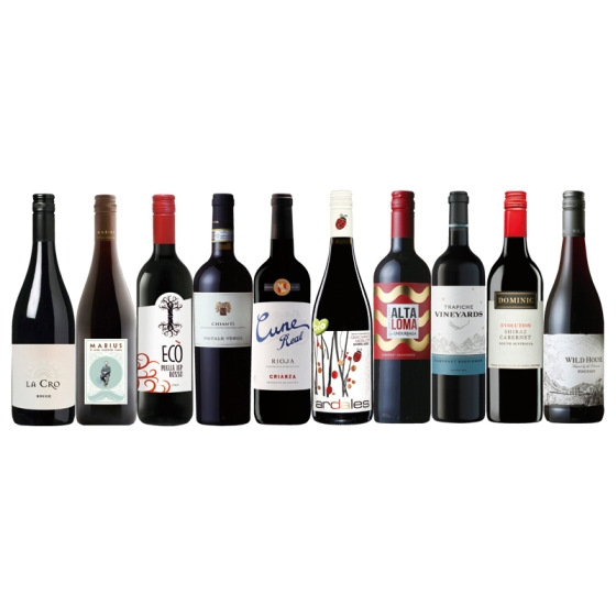 7カ国周遊！ 世界の赤ワイン堪能10本セット