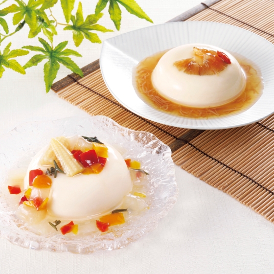 東京 なだ万 夏の和冷菜 葛寄せとうふ