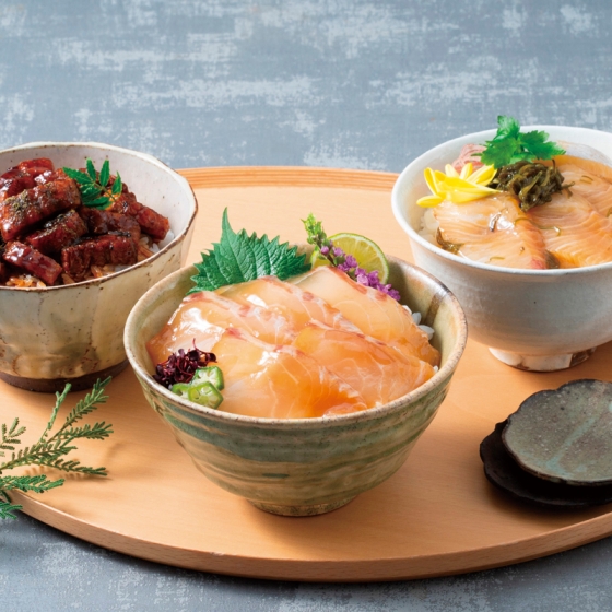京都 京料理 魚三楼 鯛・勘八・うなぎ丼の素