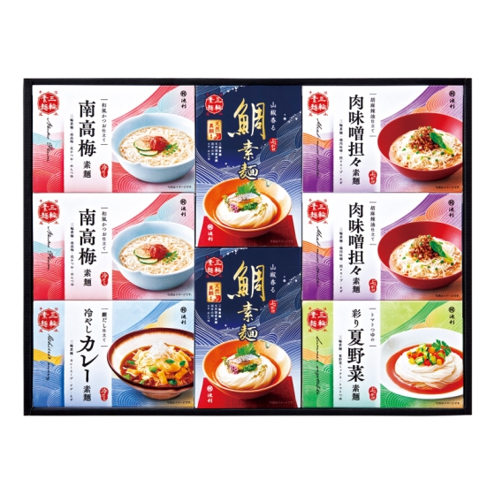 池利 5種の味わい三輪素麺一膳仕立