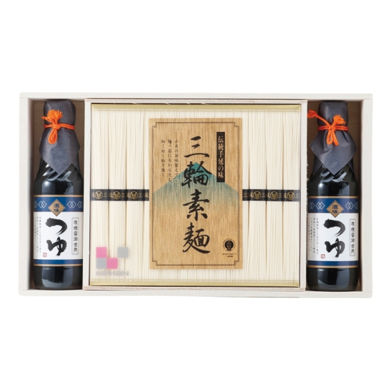 京阪三輪素麺・有機醤油使用つゆ詰合せ