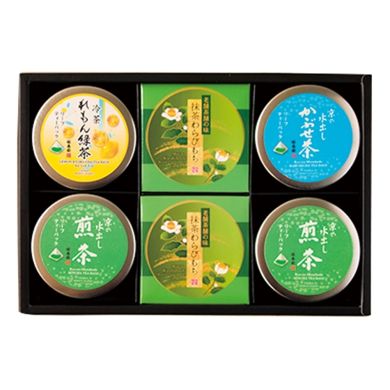 福寿園 冷茶ティーパック・抹茶菓子詰合せ