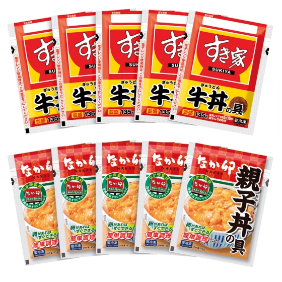 すき家 牛丼の具・なか卯 親子丼の具詰合せ