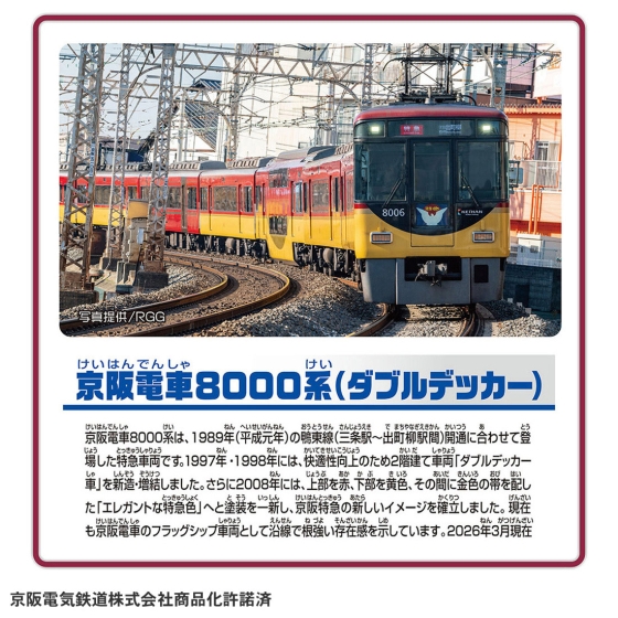 プラレール キミの街のヒーローシリーズ 京阪電車8000系(ダブル