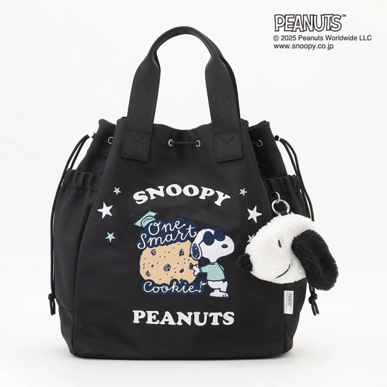 SNOOPYデザイン2Way巾着トート（クッキー）
