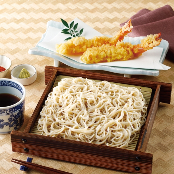 松本 こばやし 車海老天信州蕎麦（茹で麺）2食セット