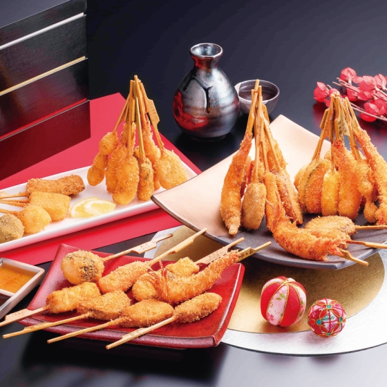串乃家 迎春串揚げセット（鶴）