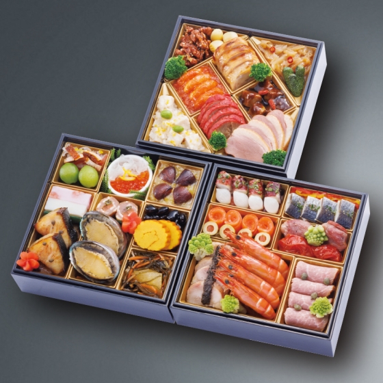 なすび亭＆オステリアルッカ 東4丁目＆赤坂 四川飯店 和・洋・中華風おせち