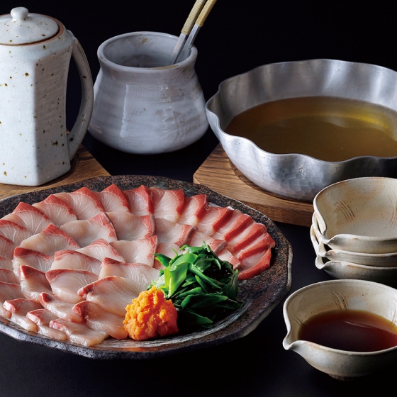 京都 下鴨茶寮 料亭のぶりしゃぶ鍋
